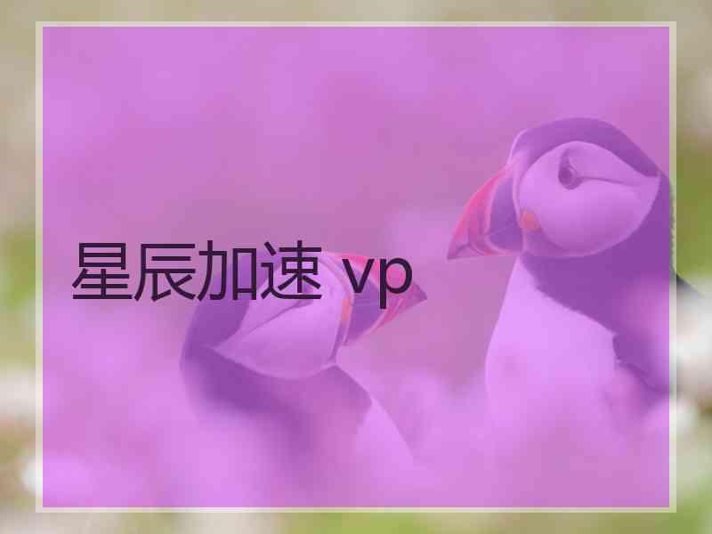 星辰加速 vp