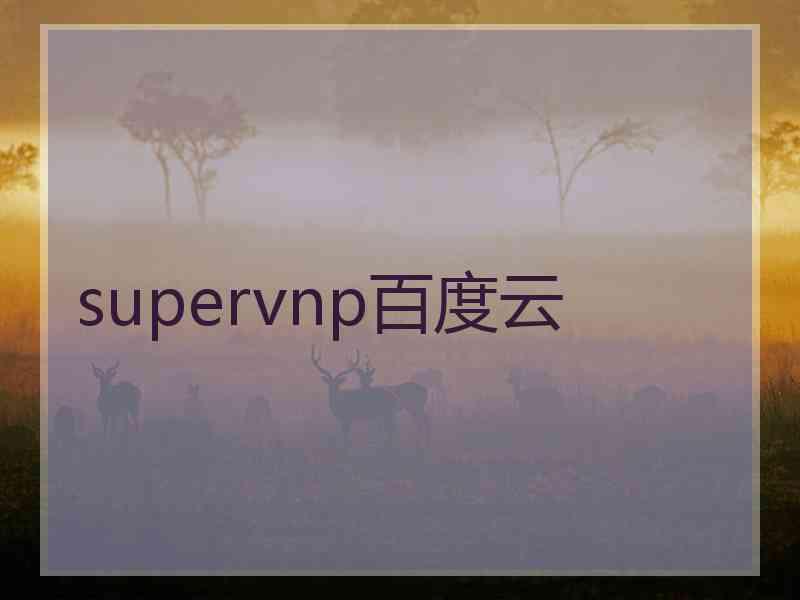 supervnp百度云