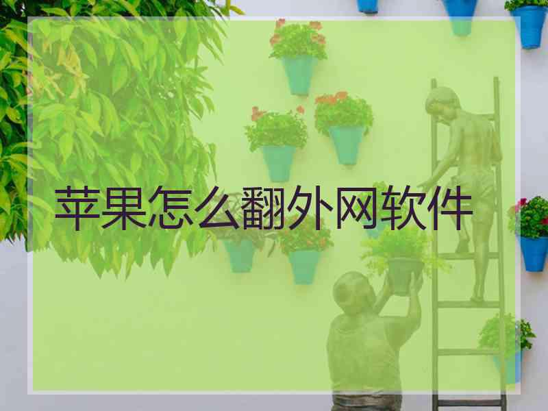 苹果怎么翻外网软件