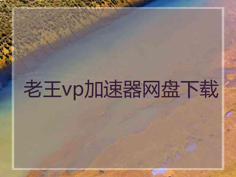 老王vp加速器网盘下载