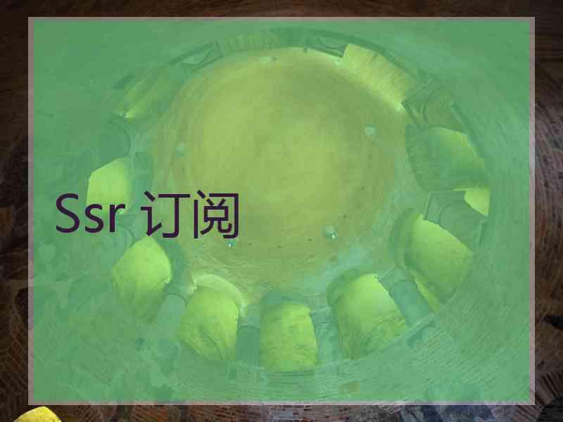 Ssr 订阅