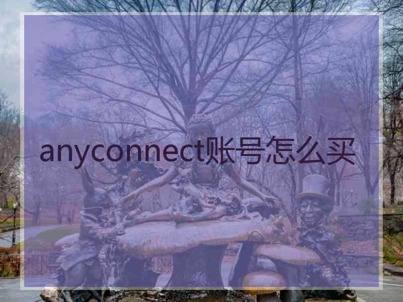 anyconnect账号怎么买