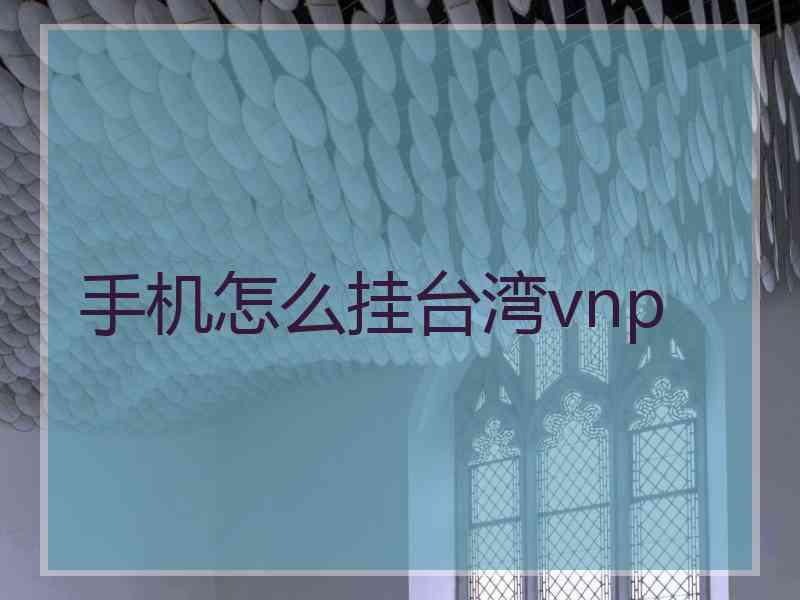 手机怎么挂台湾vnp