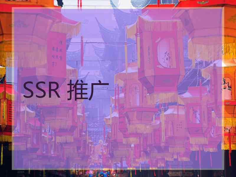 SSR 推广