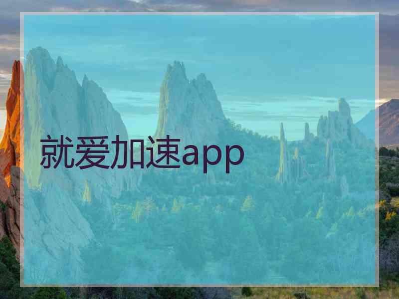 就爱加速app