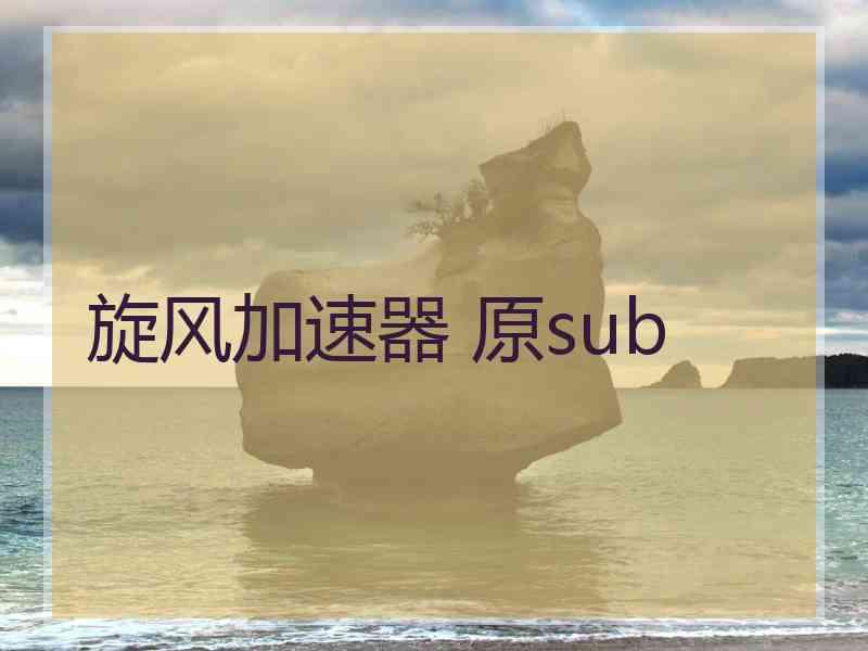 旋风加速器 原sub