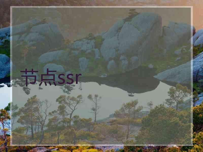 节点ssr