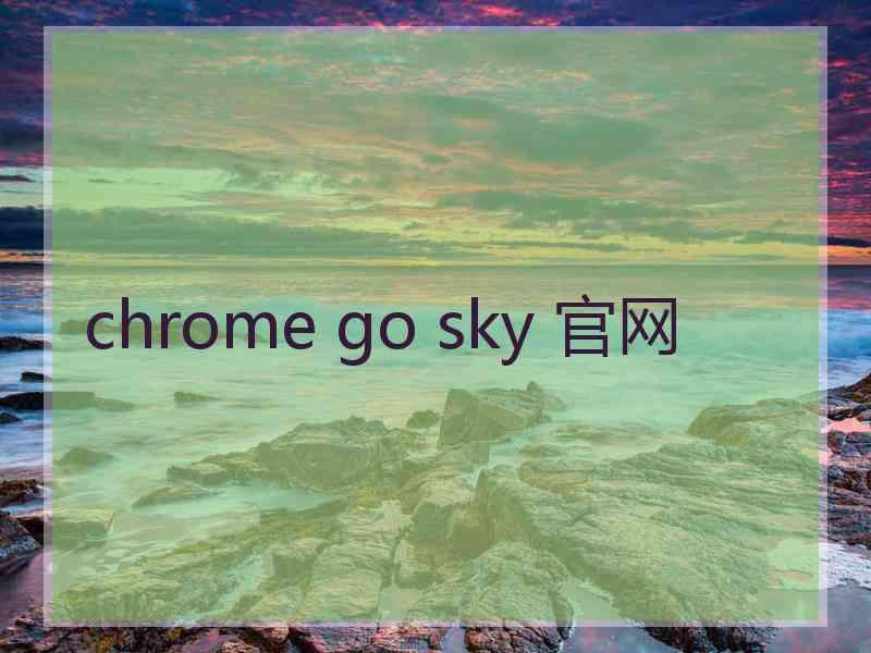 chrome go sky 官网