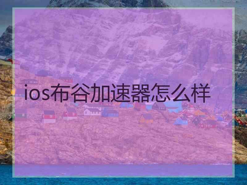 ios布谷加速器怎么样