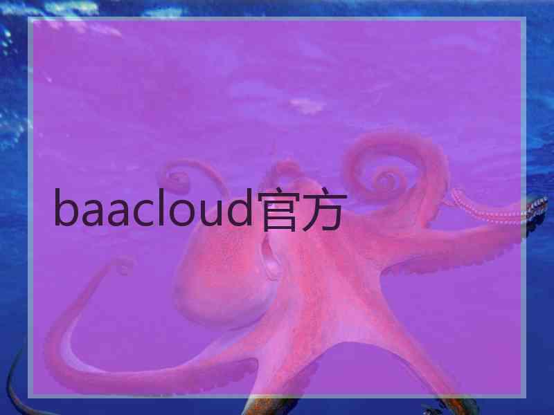 baacloud官方