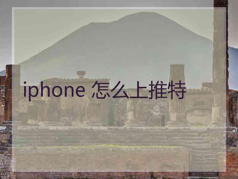 iphone 怎么上推特