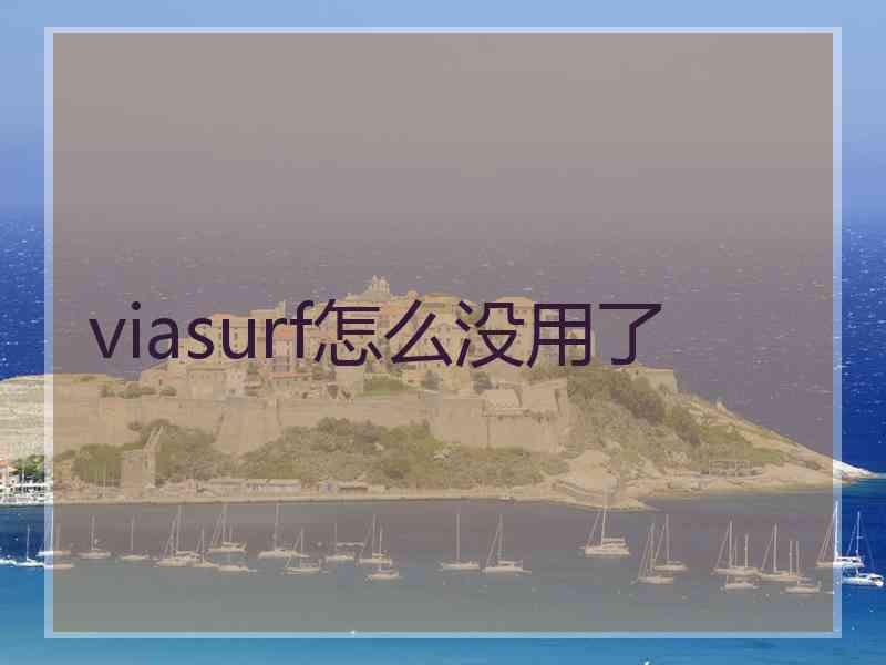 viasurf怎么没用了