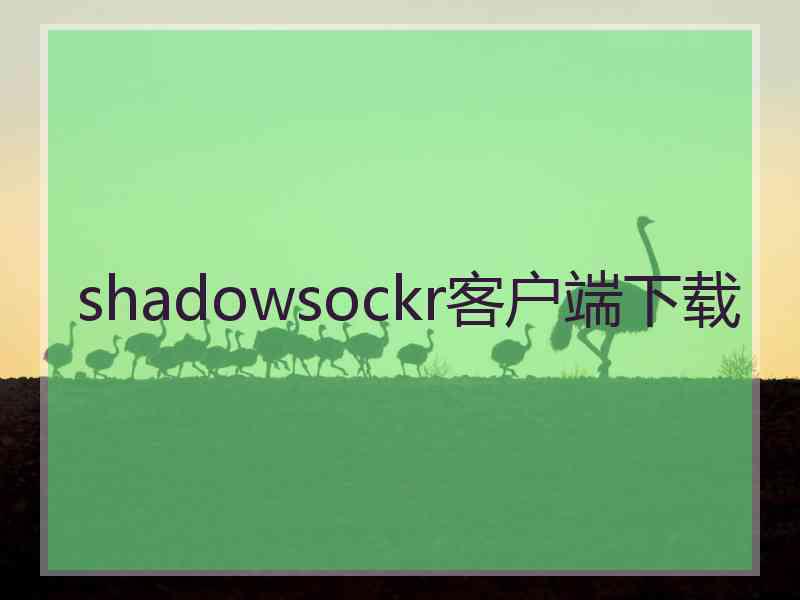 shadowsockr客户端下载