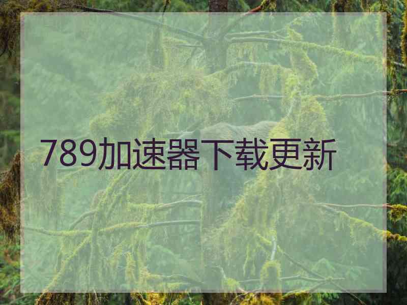 789加速器下载更新