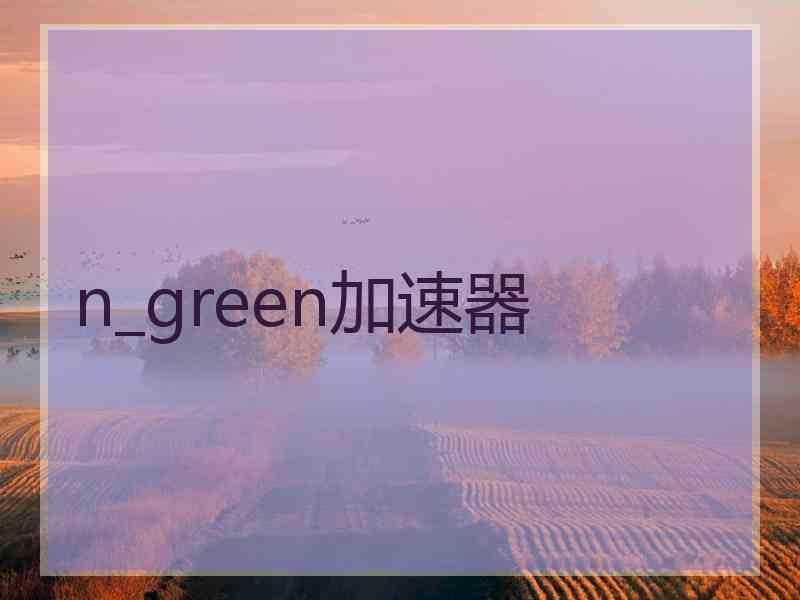 n_green加速器