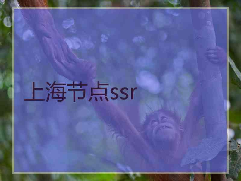 上海节点ssr